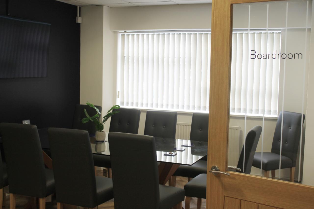 Boating Office interior shot boardroom