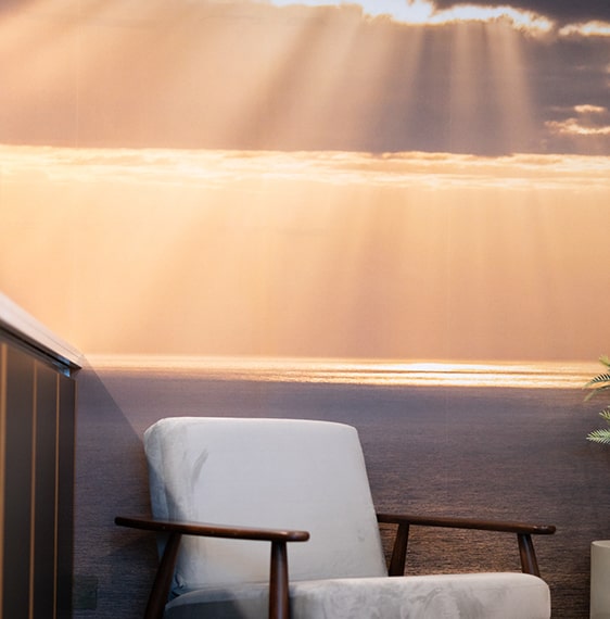 Sunset Seascape Mural