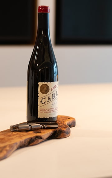 Wine Bottle on Table