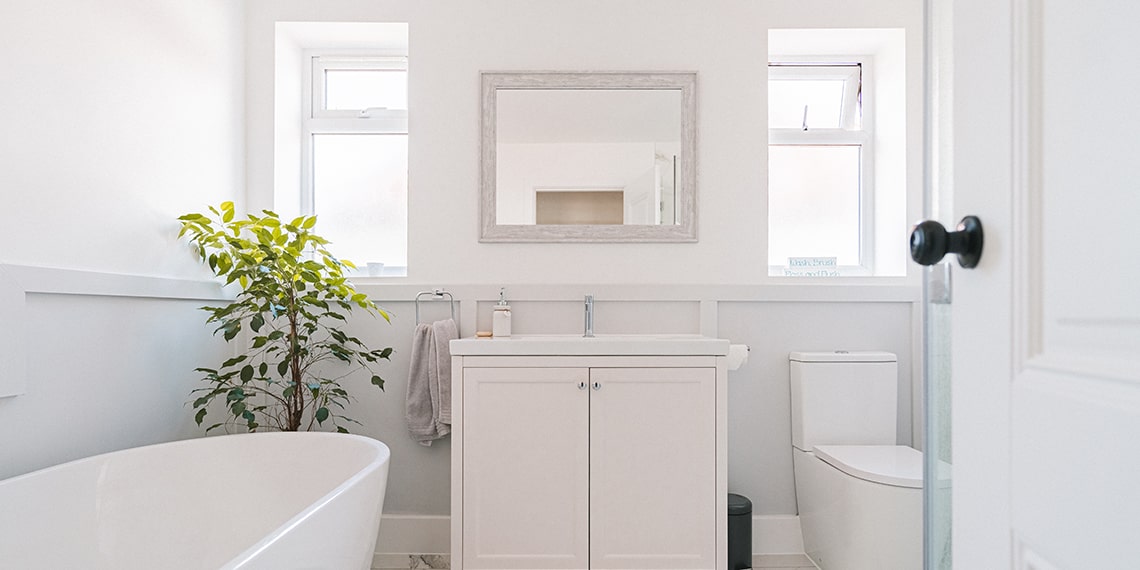Modern White Bathroom