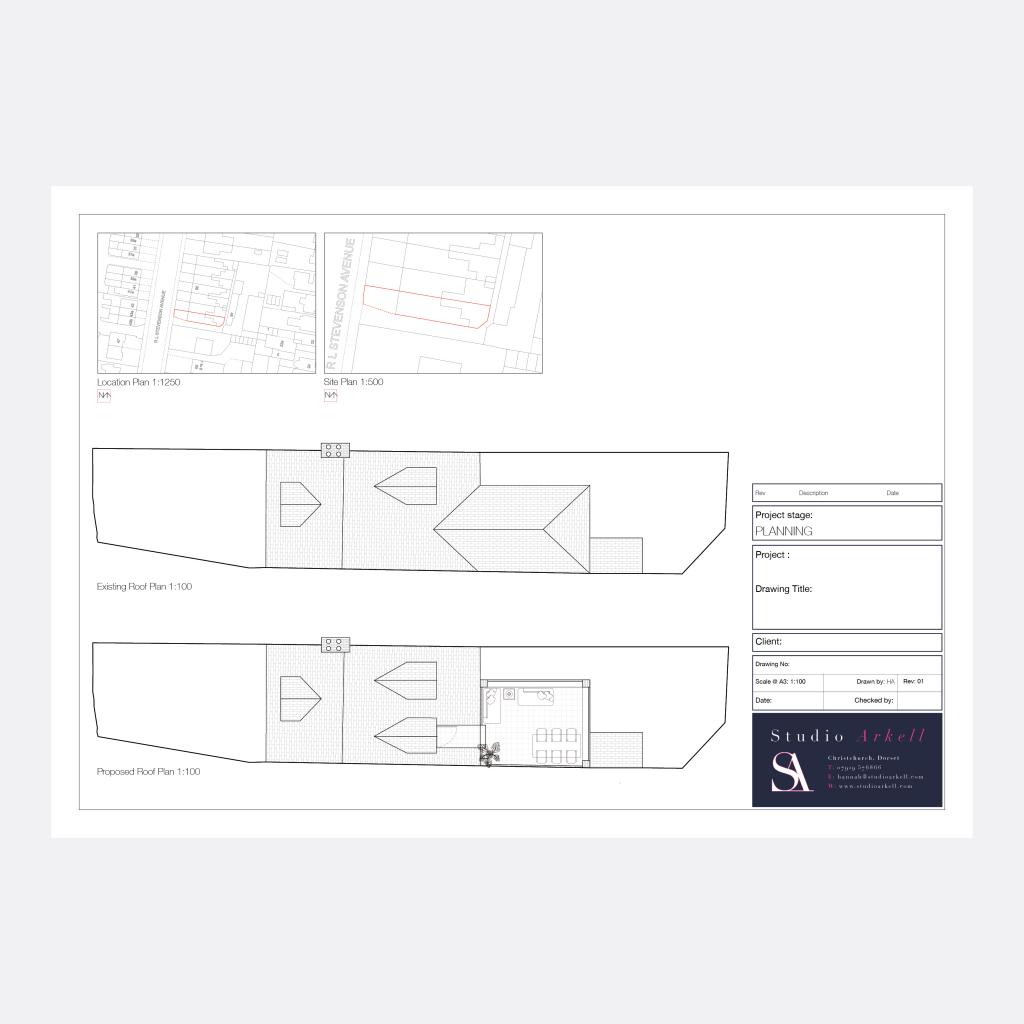 Planning drawings example, plans of victorian terrace house 