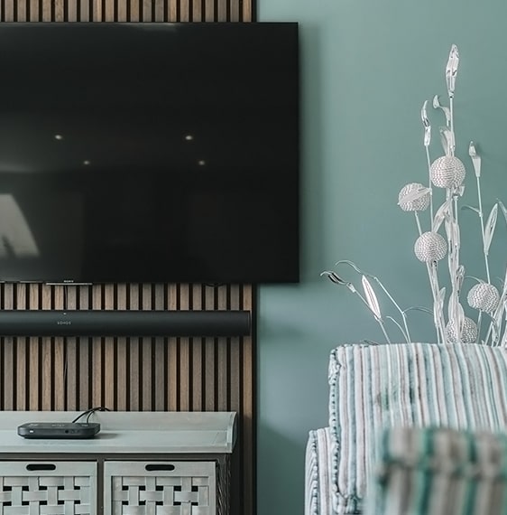 Lounge with Blues and Greens Palette