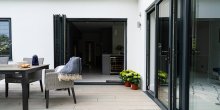 Bi-fold doors opening up onto the garden