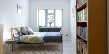 Guest Bedroom with Bookcase