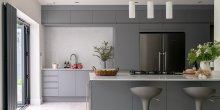 Cool matt grey kitchen