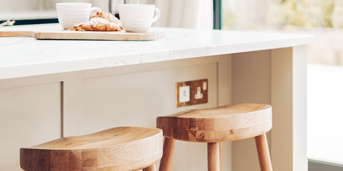 Wooden Kitchen Island Bar Stools