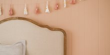 Bedroom with Peach Colour Palette