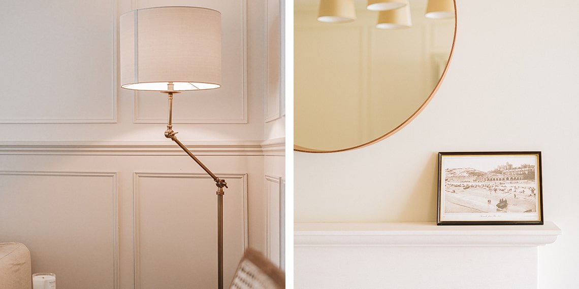 Living Room Light and Mirror