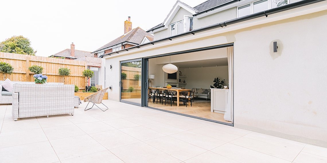 View of Home Interior from Back Garden