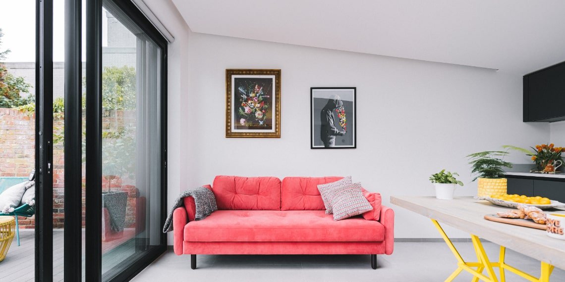 Modern Red Sofa