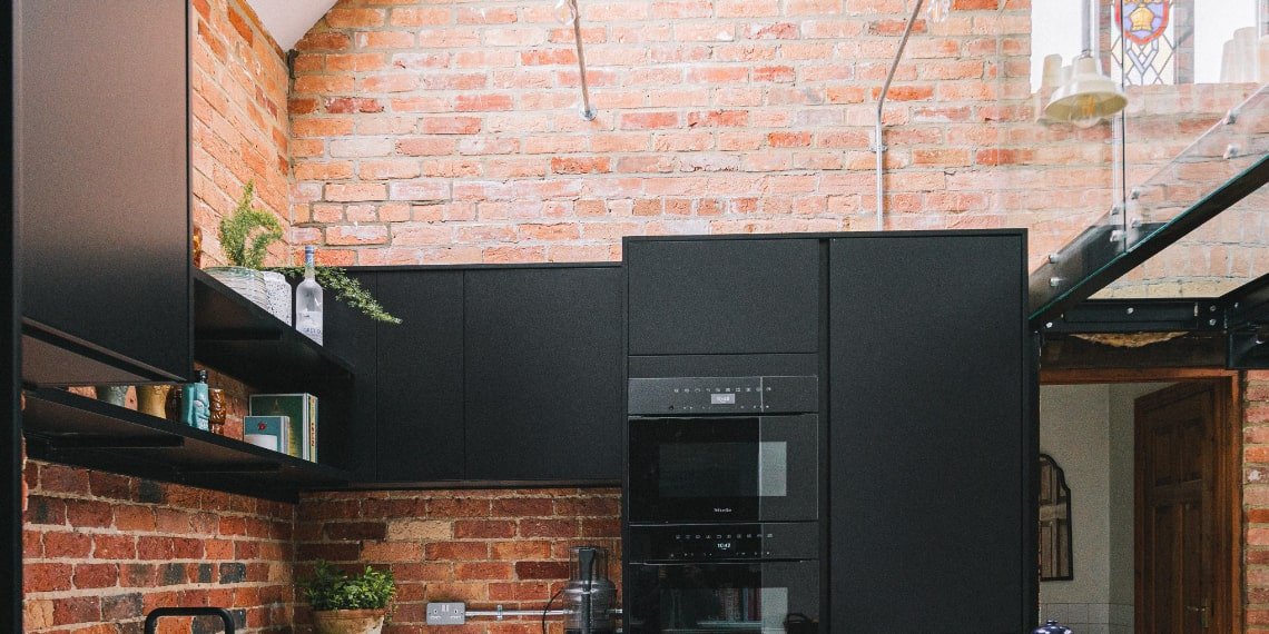 Exposed brickwork interior