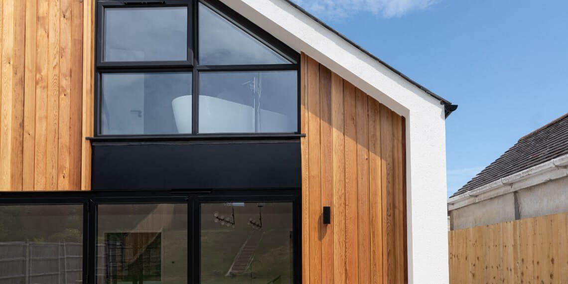 Contemporary Chalet in Mudeford Close-up