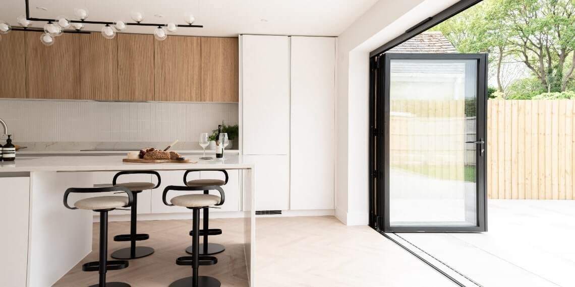 Modern Kitchen with Bi-fold Doors