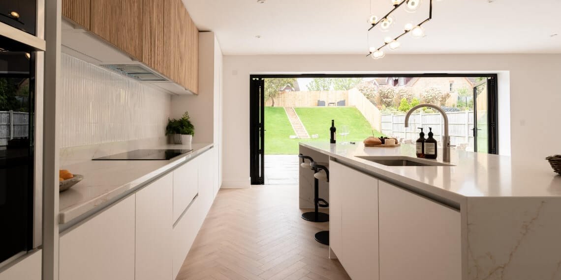 Working area of the kitchen