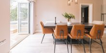 Modern Dining Table with Eight Chairs