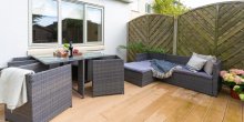 Sociable decking and patio area