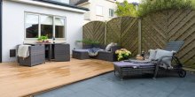 Sociable outside decking area