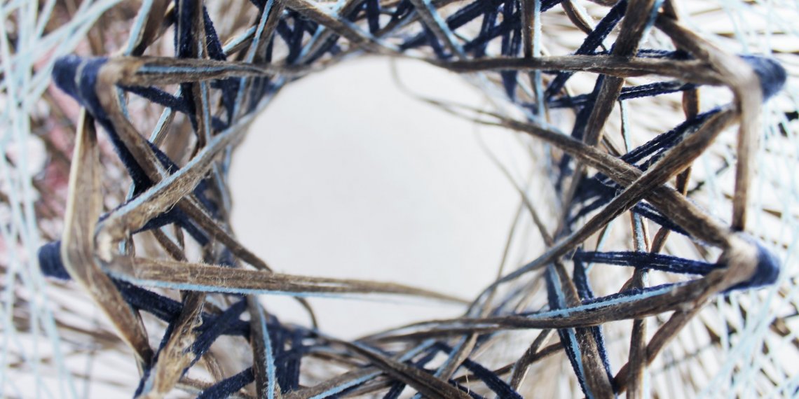 Robotic Fibre Winding element blue