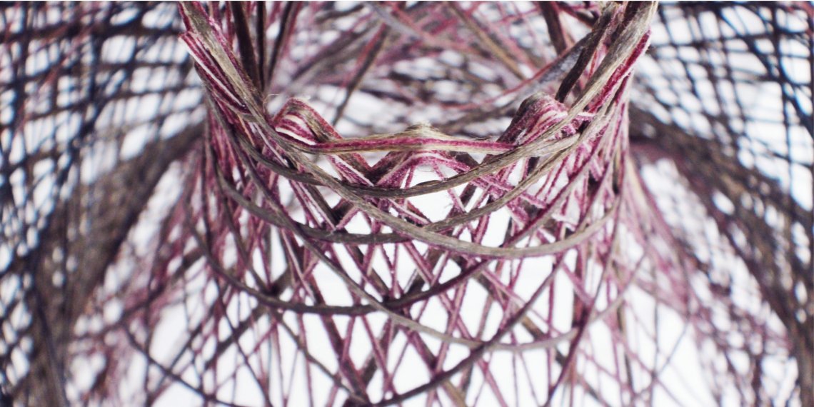 Robotic Fibre Winding element pink