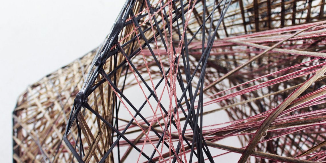 Robotic Fibre Winding element pink